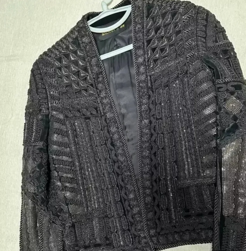 Balmain X H&M Embroidered Jacket Size US 34 XS - Picture 3 of 6